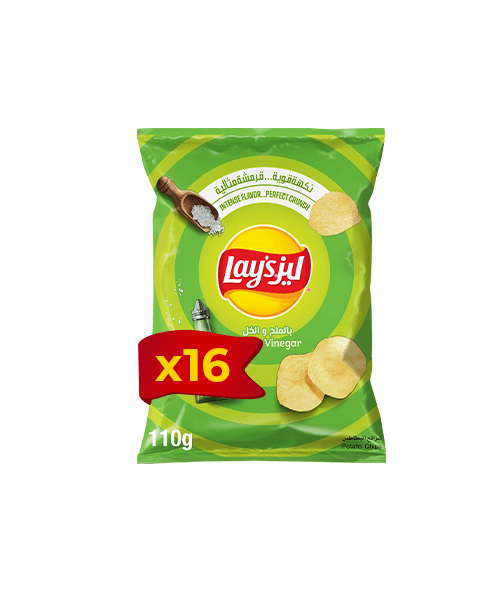 Lays Potato Chips Salt & Vinegar 110g