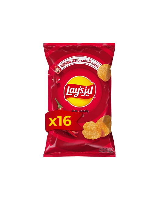 Lays Potato Chips Hot Chili 110g