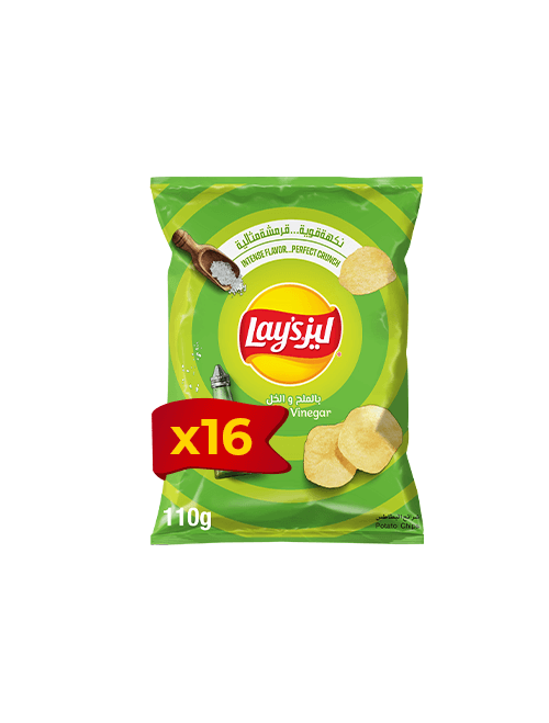 Lays Potato Chips Salt & Vinegar 110g