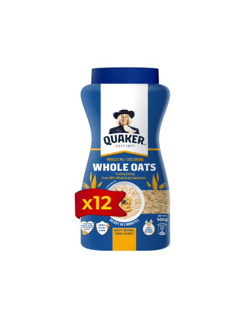 Quaker Whole Oats 900g * 12 Jar
