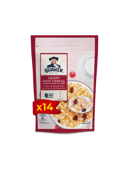 Quaker Cereal Oats Cranberry Oats 400g * 14 Bags