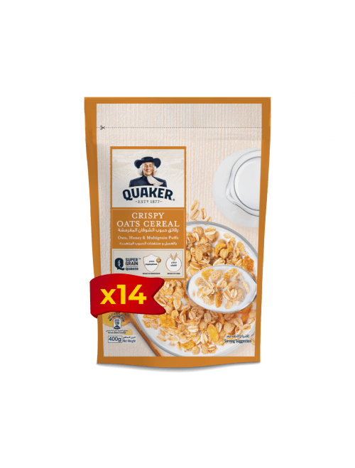 Quaker Cereal Oats Honey Oats 400g * 14 Bags